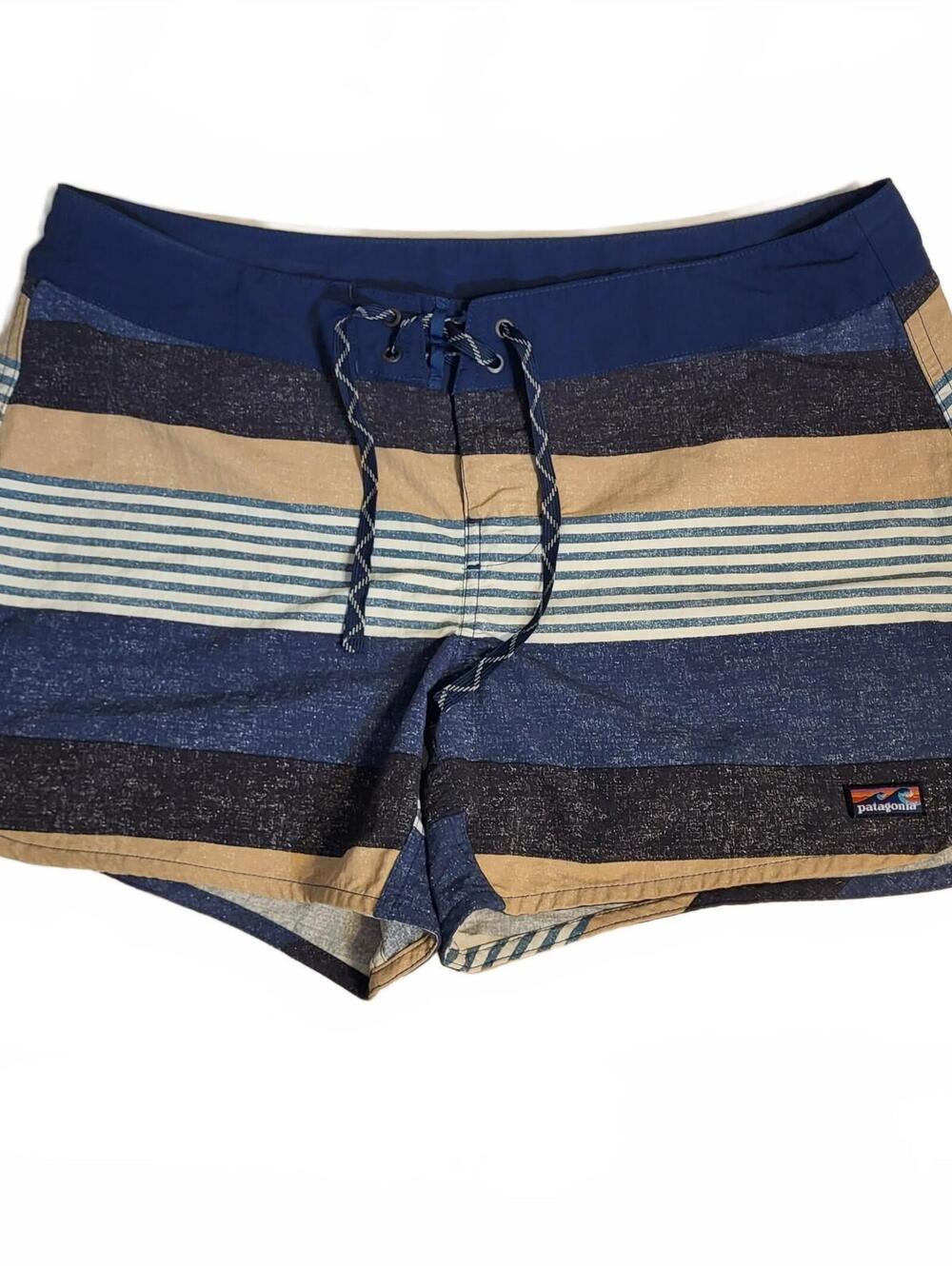 Patagonia Wavefarer Boardshorts 5" Inseam Fitz Stripe Size 10 Style 76594